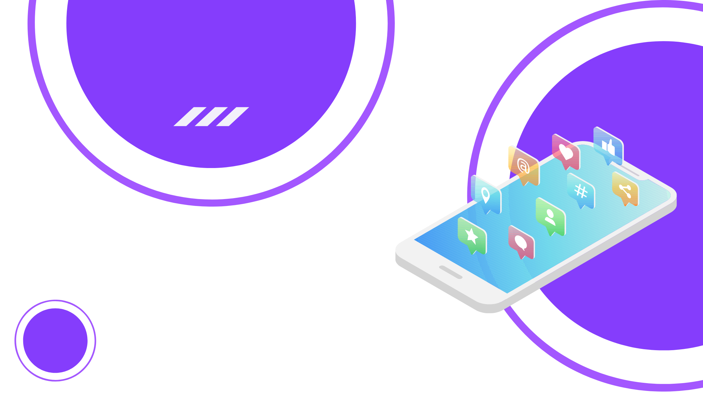 Purple Illustration Business Marketing Blog Banner